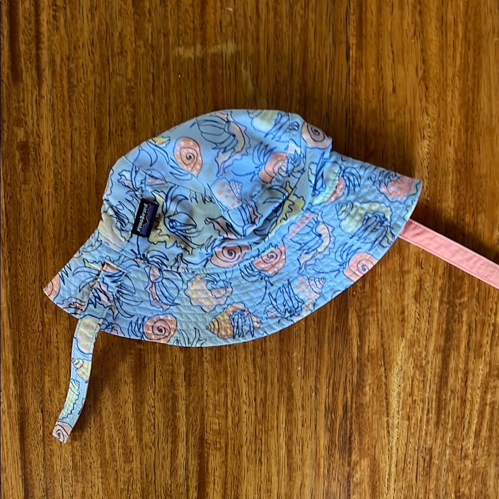 Patagonia Baby Sun Hat - Blue and Pink